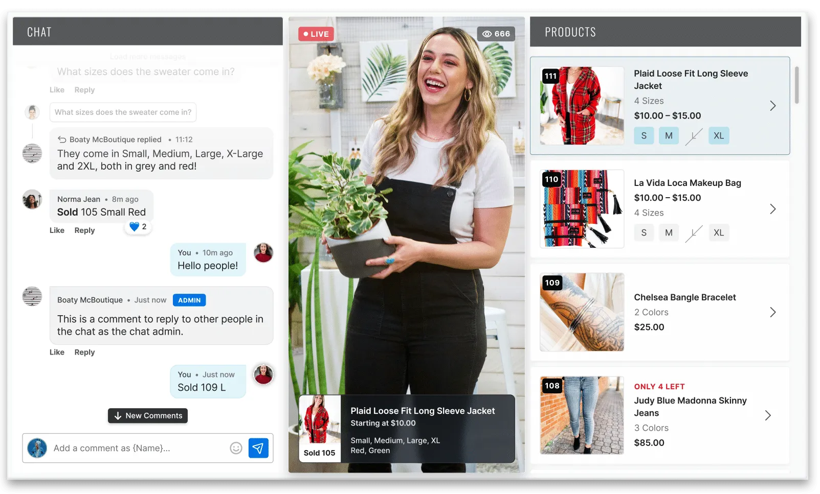 Popshop Live product experience from Patrick’s original portfolio