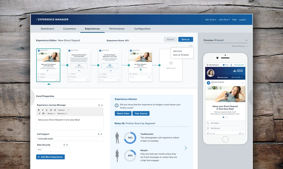 Relay Network product experience from Patrick’s original portfolio
