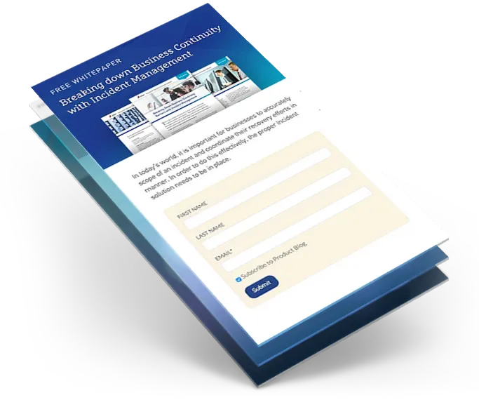 Assurance white-paper landing page with a short contact-information form.